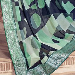 Anouk Rustic Poly Georgette Saree image 3
