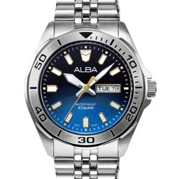 ALBA Black & Blue dial Gravity Collection Gradation Neptune Motion Powered Watch AV3589X1-image-2