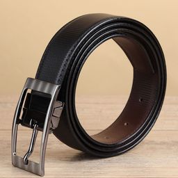 WINSOME DEAL Men Tang Closure Textured Formal Belt-image-99