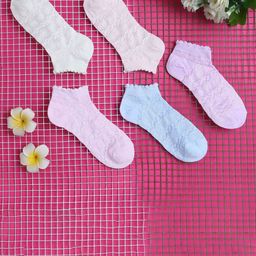 BAESD Women Pack Of 5 Patterned Cotton Ankle-Length Socks-image-92