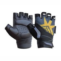 KOBO Adjustable Strap Soft Padded Gym Gloves-image-15