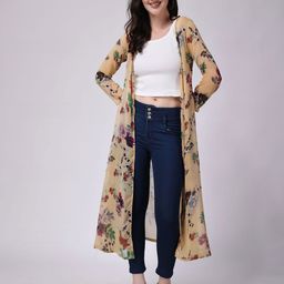 MINOS Women Printed Longline Shrug-25