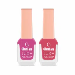 Glam Fam Set Of 2 Luxe Nail Lacquer- 12 ml Each- Shade- 18 & 27-12