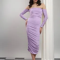 Stylecast X Kotty Women Off-Shoulder Ruched Bodycon Dress-image-20