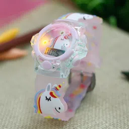 Stoln Unisex Kids Embellished Dial & Bracelet Style Straps Digital Multi Function Watch-3