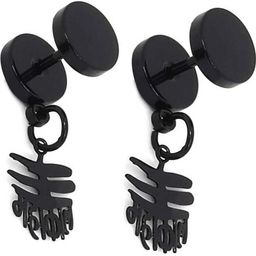 shobhram Unisex Black Earrings-image-91
