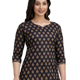 BAESD Floral Print Sweetheart Neck Cotton Top-picture-48