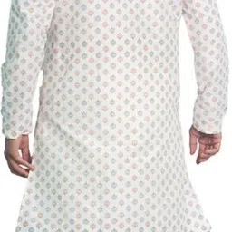 House of Aqss Men Printed Regular Kurta with Pyjamas image 4