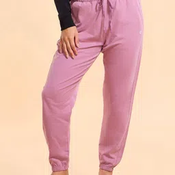 Enamor Relaxed Fit Pure Cotton Joggers Lounge Pants-image-77