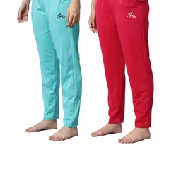 Pack of 2 Women Cotton Relax Fit Pyjama-image-69