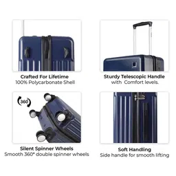 Timus Neolite Set Of 3 Textured Hard-Sided Trolley Bag image 2