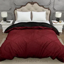 Myntra Elegant Homes Maroon Microfiber 210 GSM Double Bed Comforter-picture-35