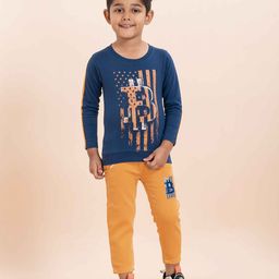 YK X JUST KiDDiNG Boys Printed T-shirt with Trousers-34