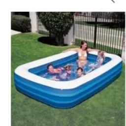 Inflatable Pool Blue Rectangular Pool With Free Electrical Pump Inflatable Swimming Pool-27