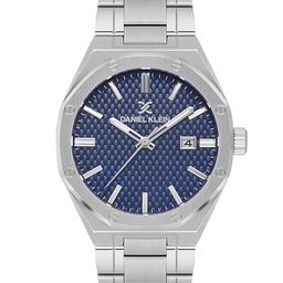 Daniel Klein Men Textured Dial & Bracelet Style Straps Analogue Watch DK.1.14081-3_N-picture-28