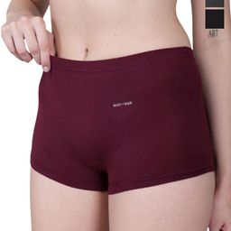 BODYSIZE Women Pack Of 3 Solid Mid-Rise Regular Fit Sports Shorts-image-1