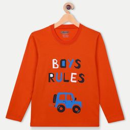 Billion Boys Typography Printed Pure Cotton Applique T-shirt-29