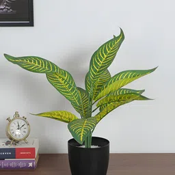 ARICK DECOR Yellow 1 Pieces Artificial Plant With Pot-39