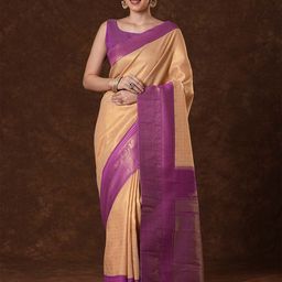 Saree mall Checked Zari Silk Blend Kanjeevaram Sarees-picture-45