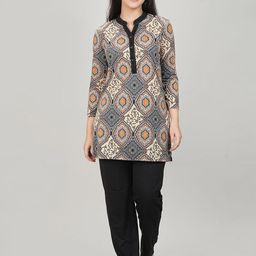 She N She Women Ethnic Motifs Printed Night suit-image-48
