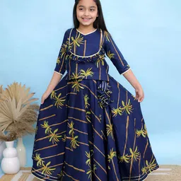 Kalp Girls Printed Ready to Wear Lehenga &-picture-28