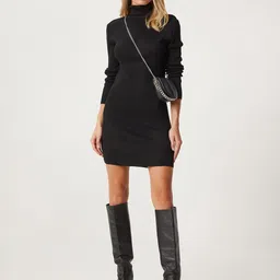 Happiness istanbul Women Self Design Bodycon Mini Dress-picture-41