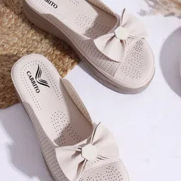 carrito Women Wedge Sandals with Bows-picture-38