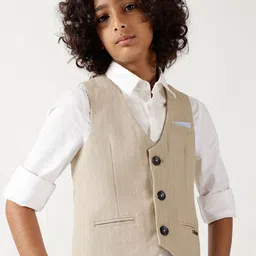 One Friday Boys Cotton Printed Sleeveless Waistcoat-image-65