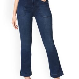 Kraus Jeans Women Flared High-Rise Light Fade Jeans-image-79