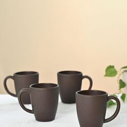 eha Brown 4 Pieces Microwave Safe Coffee Mug 300ML-image-96