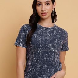 Sands of India Women Dyed Extended Sleeves Pockets T-shirt-image-29