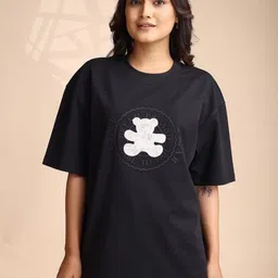 GIBBONTE Graphic Printed Drop-Shoulder Sleeves Pure Cotton T-shirt-picture-21