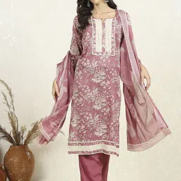 Biba Pure Cotton Unstitched Dress Material-picture-31