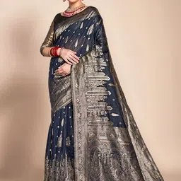 Mitera Woven Design Ethnic Motifs Chanderi Saree-image-52