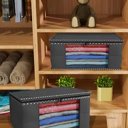 Aura Black Set of 4 Regular Multi-Utility Organisers image 3