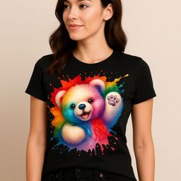 Anikmart Graphic Printed Round Neck Cotton T-shirt-image-57