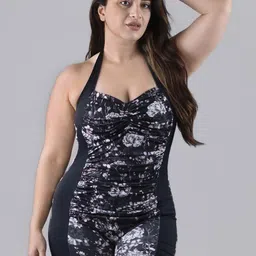 Keepfit Plus Size Printed Padded Monokini Swimwear-image-47