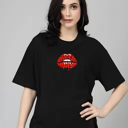 Moda Rapido Women Drop-Shoulder Sleeves T-shirt-picture-42