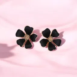 ADC SHEMONA Gold-Plated Floral Studs-11