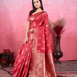 Durga Textile Woven Design Zari Kanjeevaram Saree-picture-12