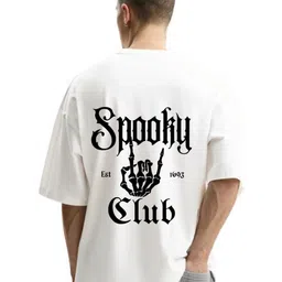 Fashnobic Men Typography Printed Round Neck Cotton Oversized T-shirt-picture-45
