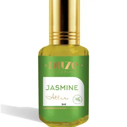 Duze Essentails Jasmine Floral Essence Natural & Alcohol Free Long Lasting Attar- 3 ml-30