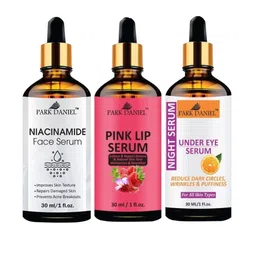 Park Daniel Set Of 3 Niacinamide Serum, Pink Lip Serum & Under Eye Serum - 30 ml Each-17