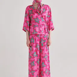 Midsummer Abstract Printed Top With Palazzo Co-Ords-picture-18