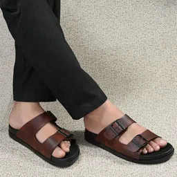AfroJack Men PU Comfort Sandals-image-6