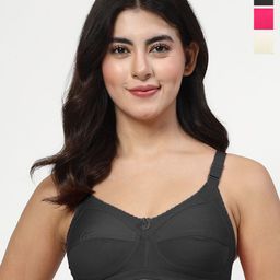 LILY Women Full Coverage Non Padded Bra pack of 3-23