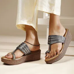 Inc 5 Textured One Toe Wedges Sandals-image-62