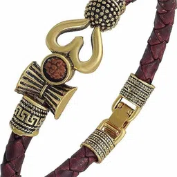 Divine souvenirs Unisex Gold-Plated Artificial Beaded Wraparound Bracelet-picture-20