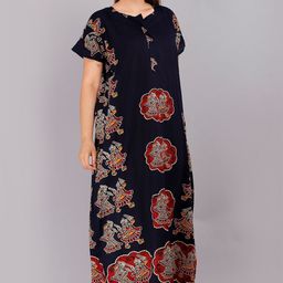 PR PINK ROYAL Printed Maxi Nightdress-image-56