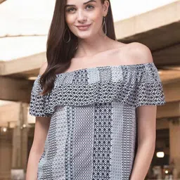 INUKA Women Printed Off-Shoulder Top-picture-27